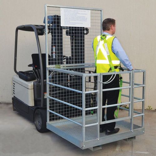 Heavy Duty Steel Forklift Cages Folding Safety Cages Working Platform Cage for Sale