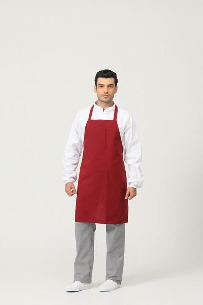 Front Pockets Korean Restaurant Kitchen Apron For Cooking Baking