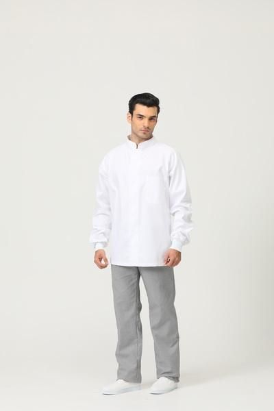 ISO9001 Apparel Manufacturer Black Butcher Frock Chef Coat Restaurant Kitchen Wear