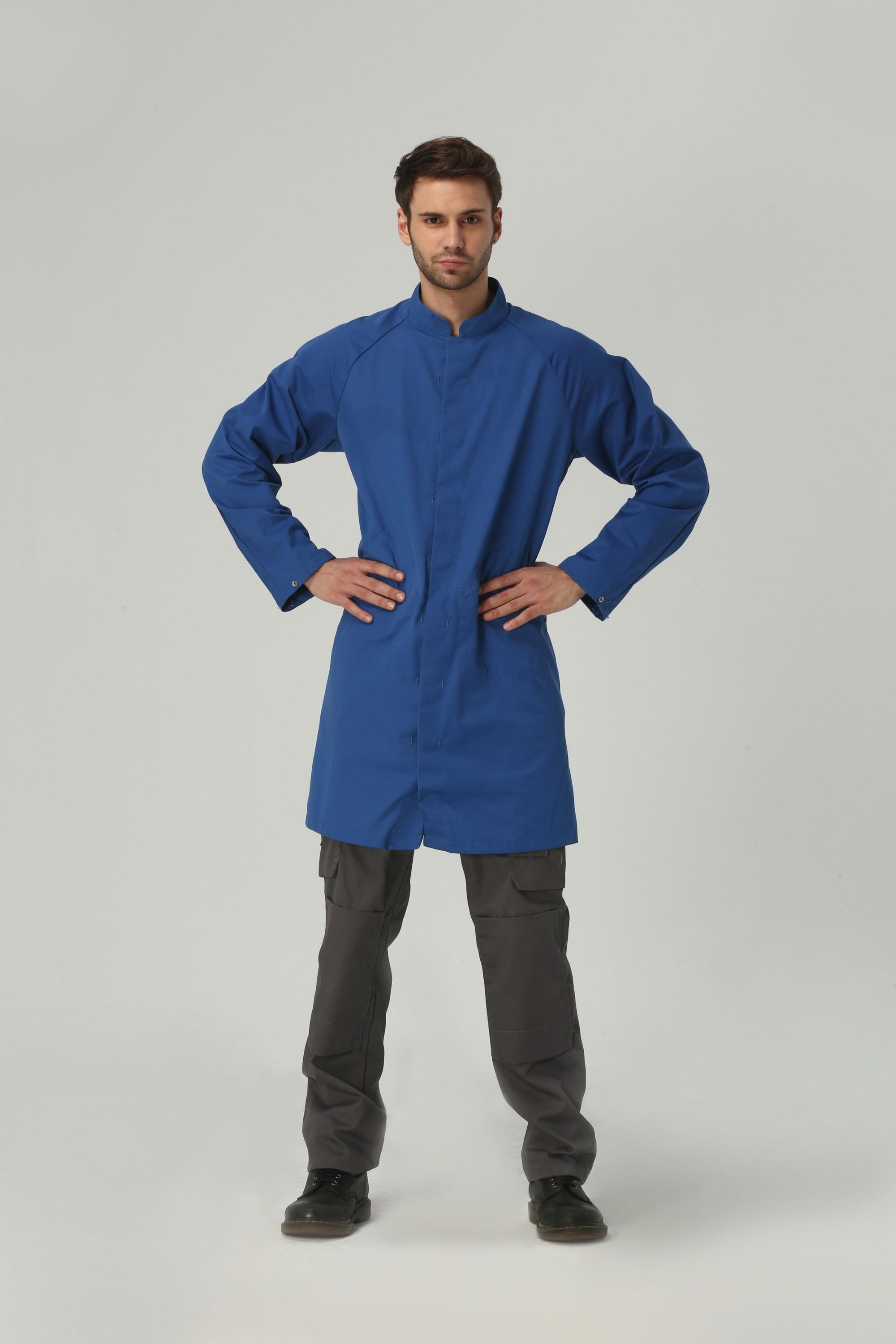 ISO9001 Apparel Manufacturer Butcher Coat Chef Jacket Restaurant Kitchen Uniform