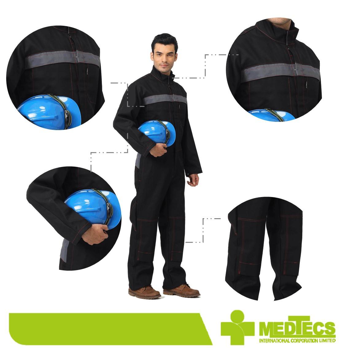 High Visible Industry Working Oil Field OEM Workwear Coverall for Uniform