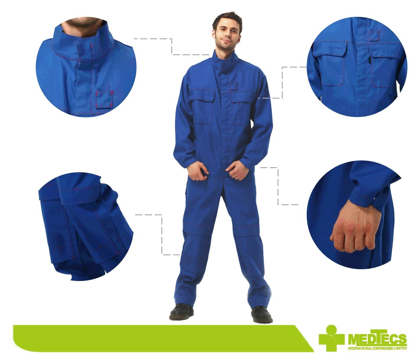 High Visible Industry Working Oil Field OEM Workwear Coverall for Uniform