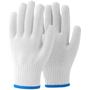 Wear resistant non-slip breathable cotton thread safety work protection gloves