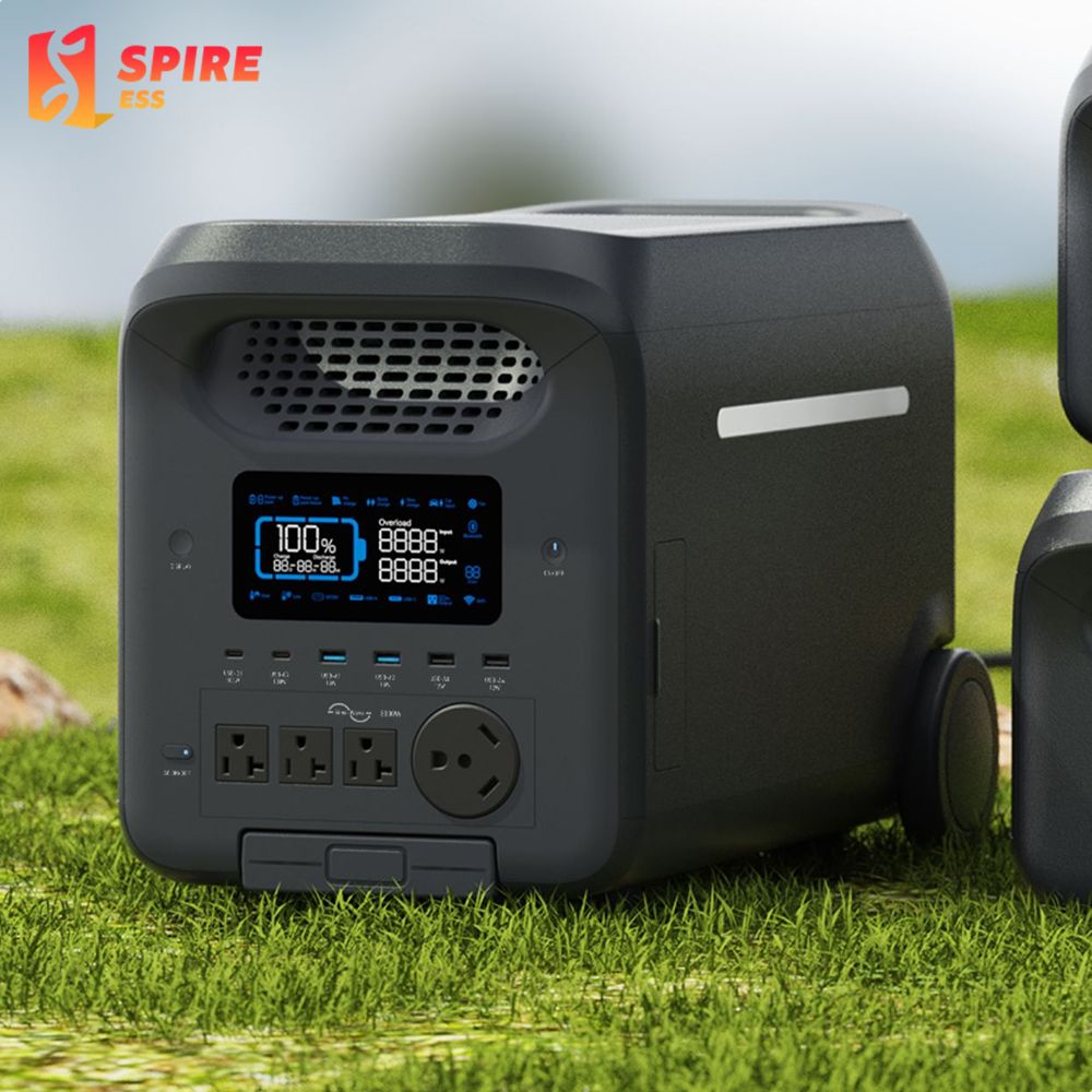 Portable Power Station 3000W 2560WH Home Solar Energy Storage System Solar Generater SR3000 Fast Charging