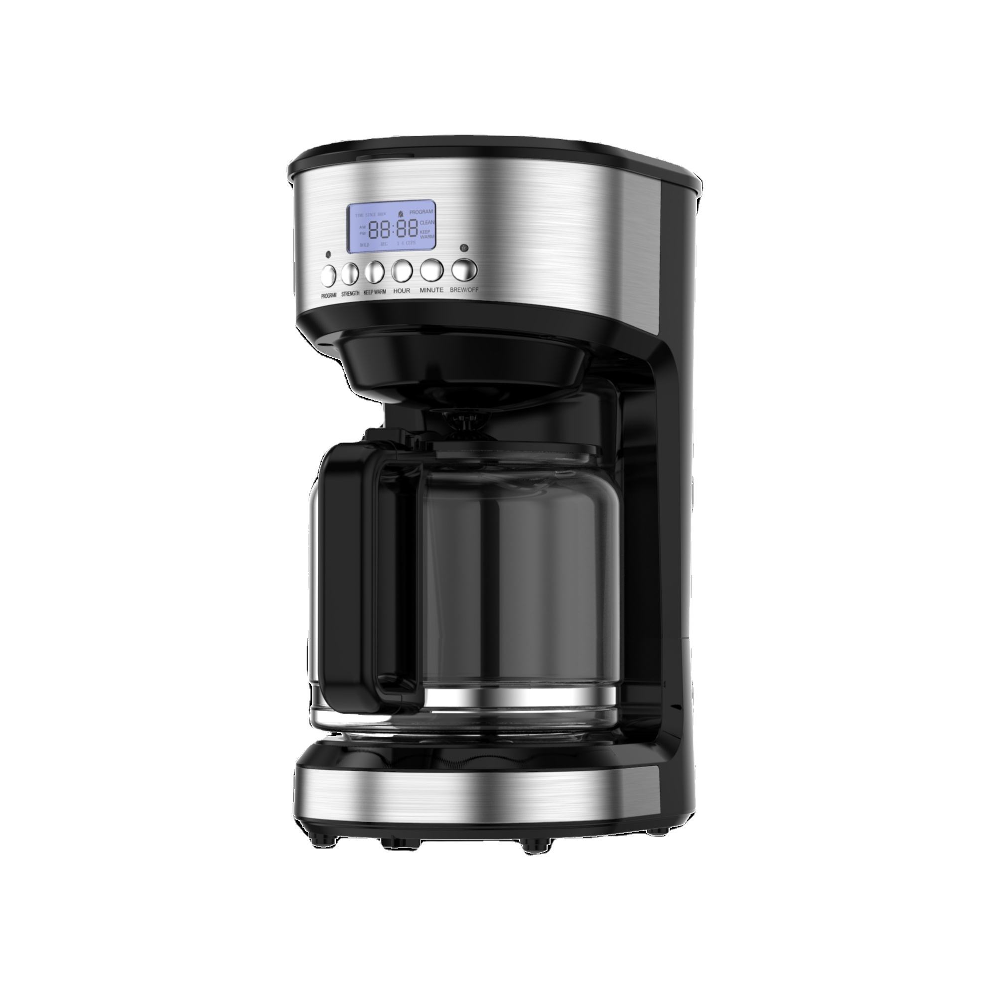 Advanced Coffee Maker with Programmable Timer and Stainless Steel Accents for Convenient and Stylish Brewing