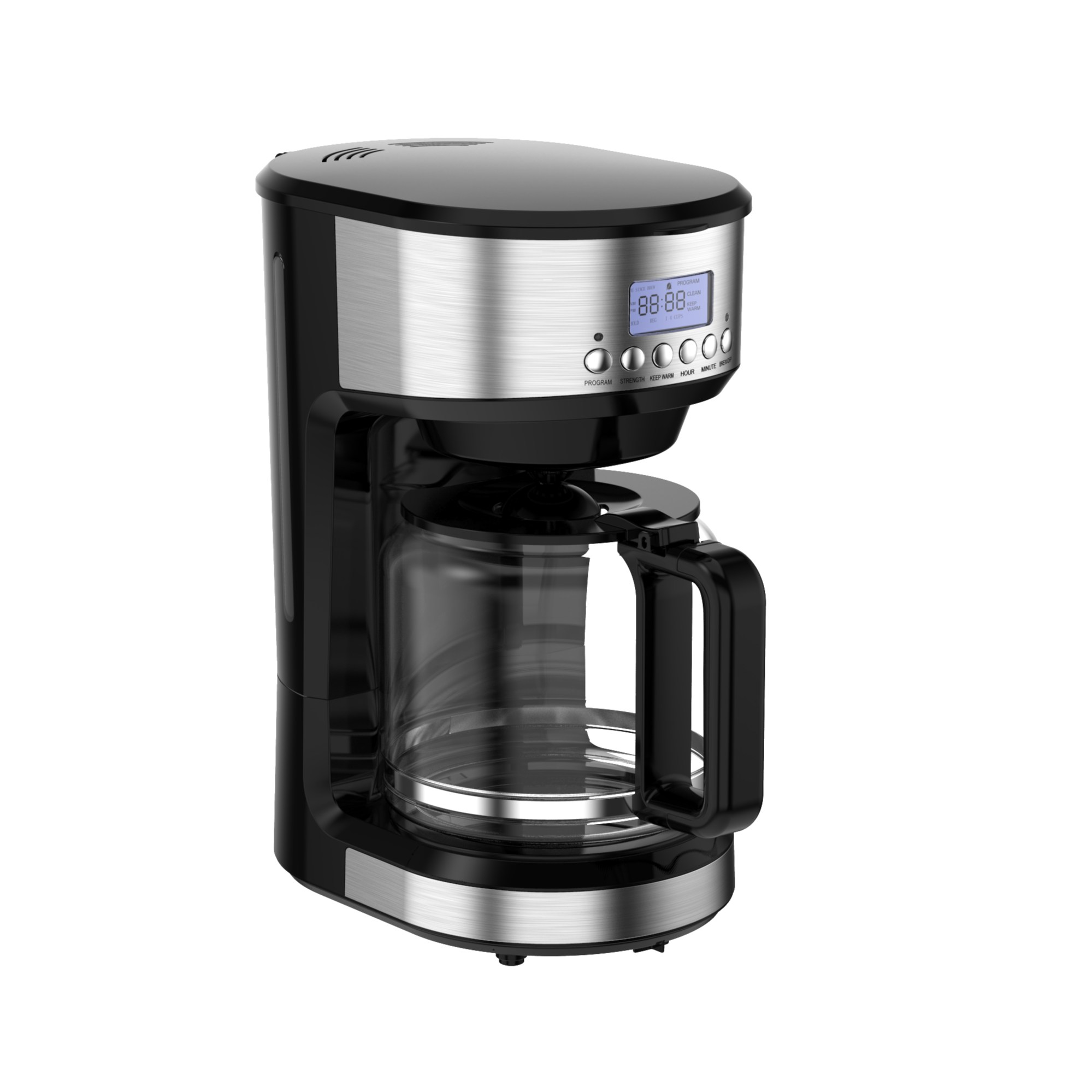 Advanced Coffee Maker with Programmable Timer and Stainless Steel Accents for Convenient and Stylish Brewing