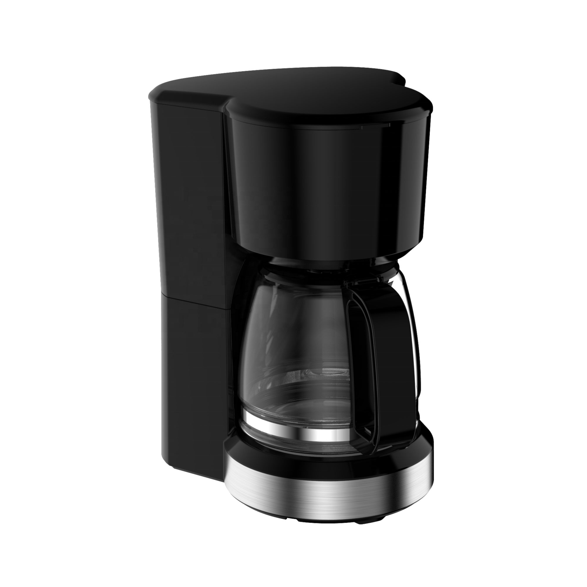 Sleek Coffee Maker with Mechanical Control and Stainless Steel Accents for Efficient Brewing