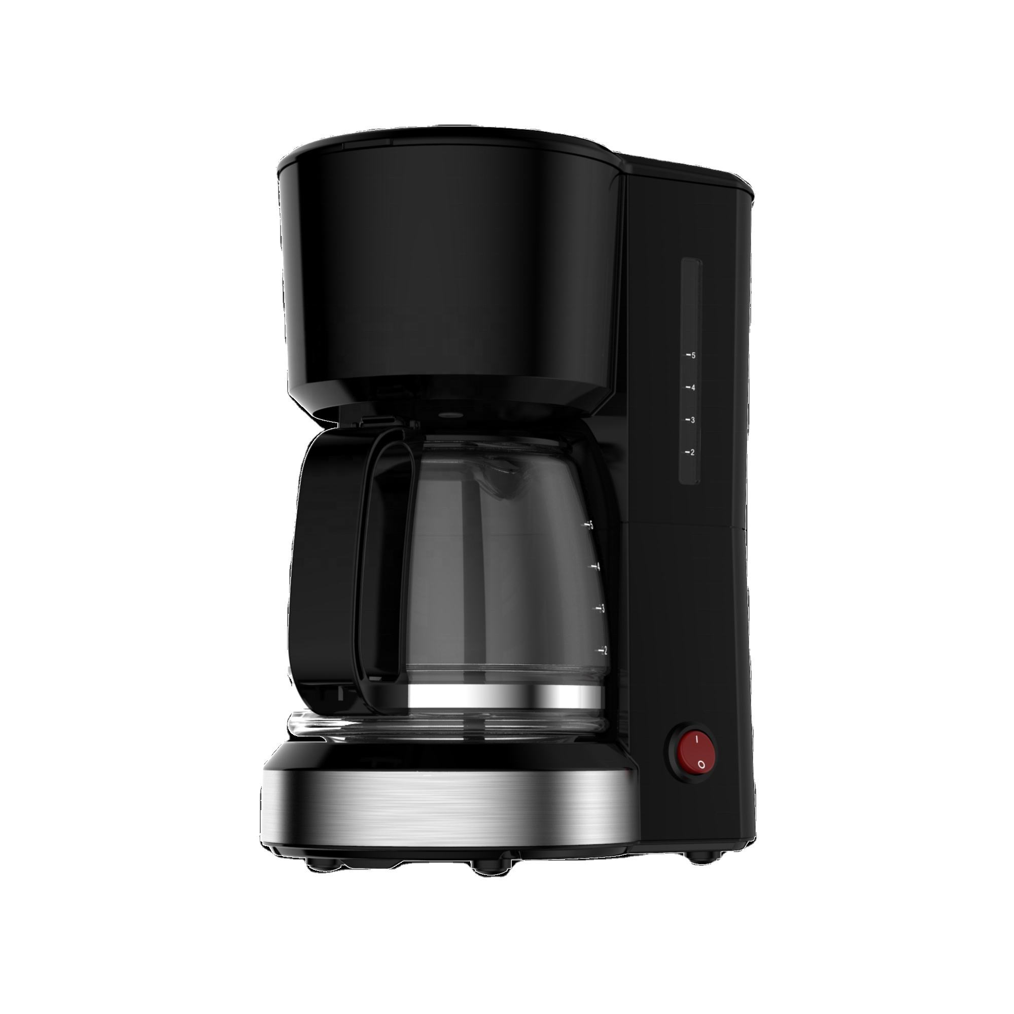 Sleek Coffee Maker with Mechanical Control and Stainless Steel Accents for Efficient Brewing