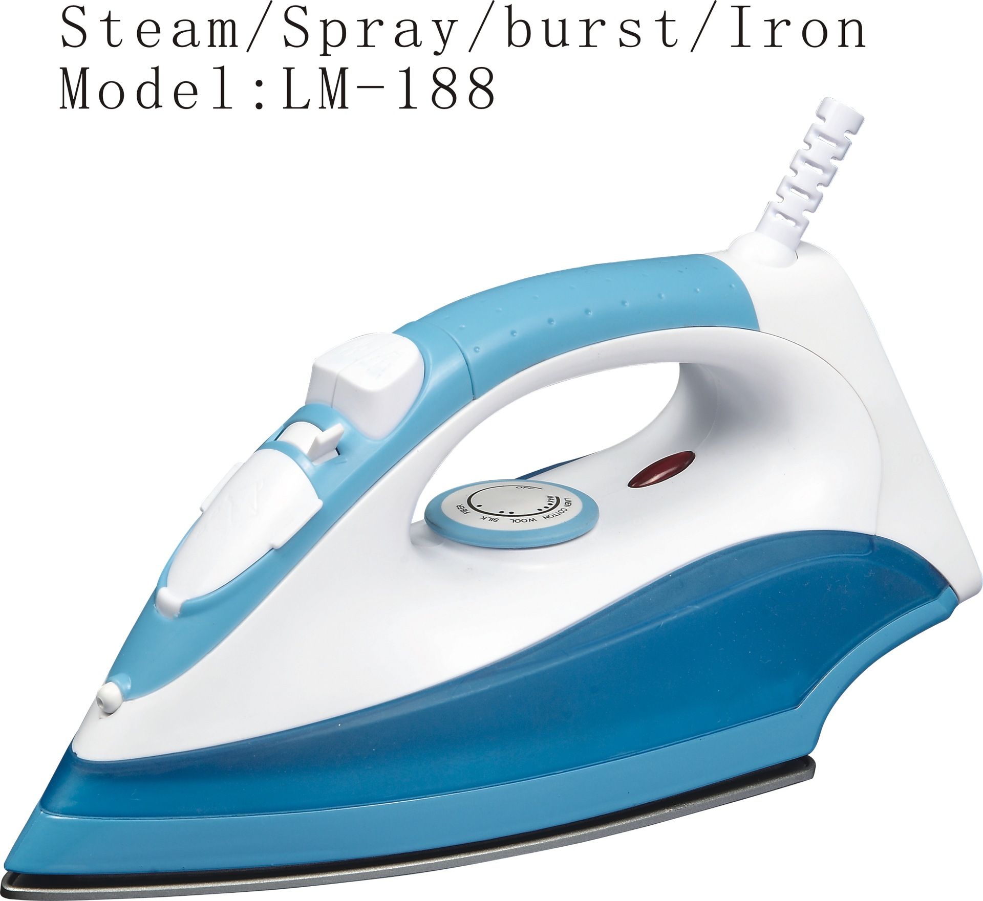 Portable Cord Retractable House Electric Professional Steam Iron For Clothes