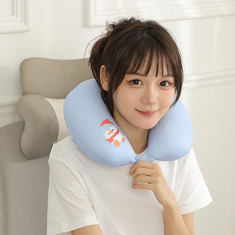 Custom Wholesale Cute Dog Penguin Three-Use 3 in1 Pillow Plush Toy U-shaped Neck Pillow