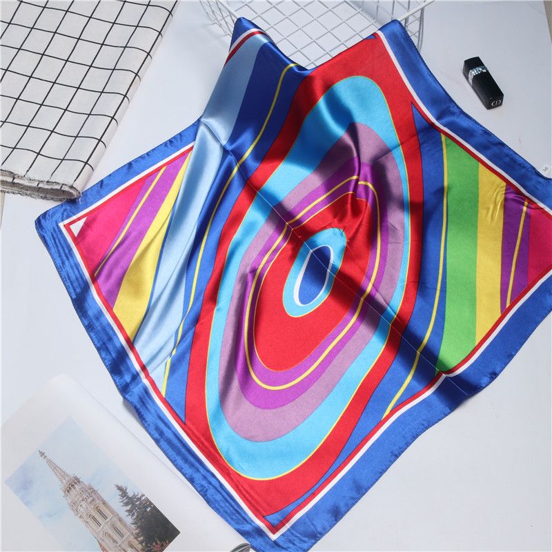 Spring and autumn imitation silk small square scarf silk scarf female all Korean version of professional stewardess welcome Scar