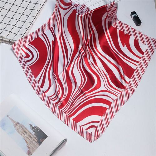 Spring and autumn imitation silk small square scarf silk scarf female all Korean version of professional stewardess welcome Scar