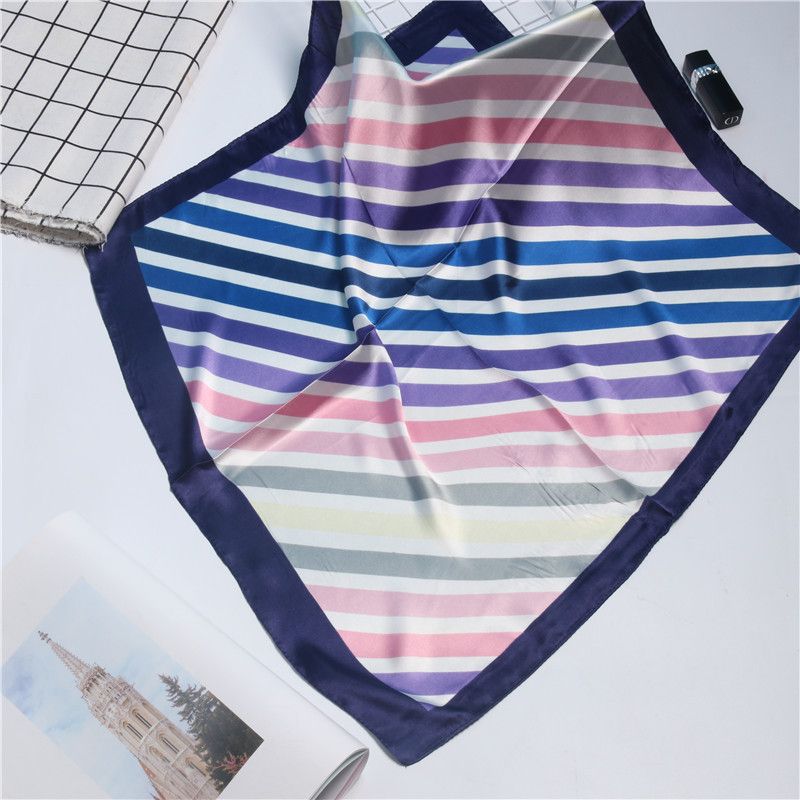 Spring and autumn imitation silk small square scarf silk scarf female all Korean version of professional stewardess welcome Scar