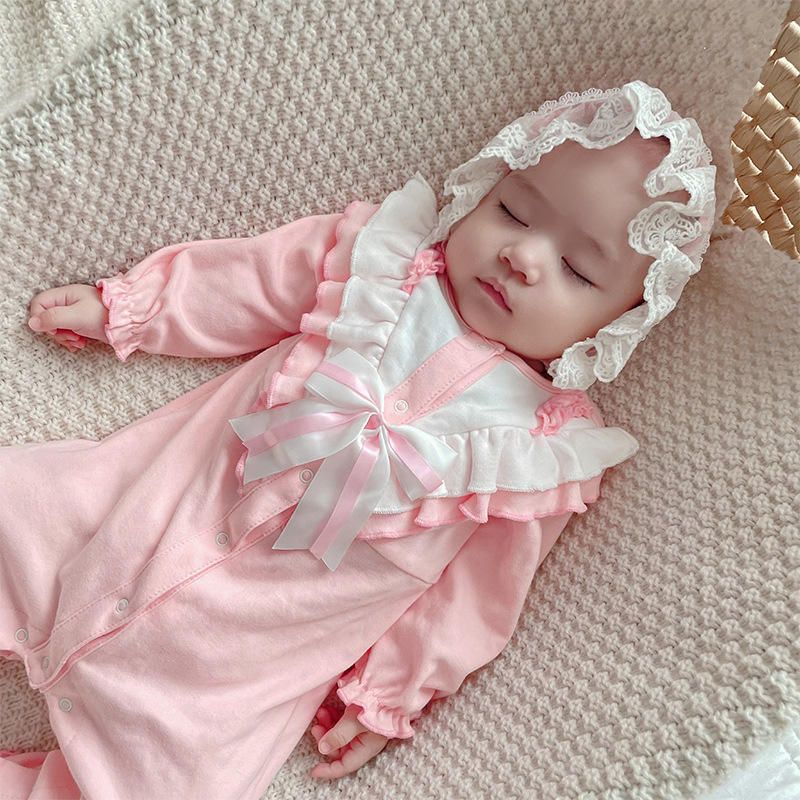 Factory Direct Original Design Jumpsuit Spring And Autumn New Cotton Baby Long Sleeve Jumpsuit Newborn Girls wholesale