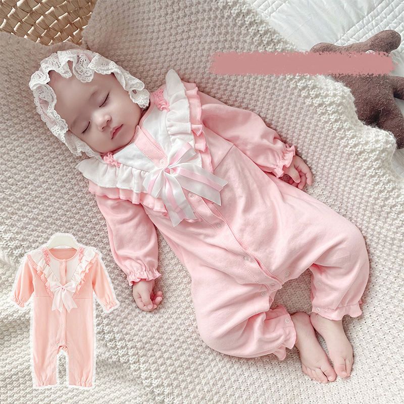 Factory Direct Original Design Jumpsuit Spring And Autumn New Cotton Baby Long Sleeve Jumpsuit Newborn Girls wholesale