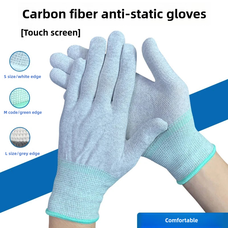 Carbon fiber anti-static breathable nylon electronics factory installed special protection dust-free operation labor protection