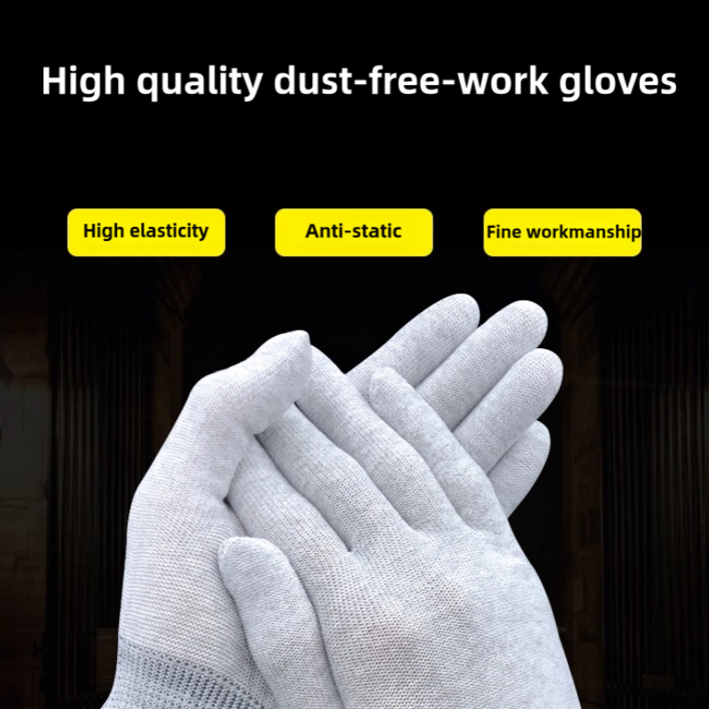 Carbon fiber anti-static breathable nylon electronics factory installed special protection dust-free operation labor protection