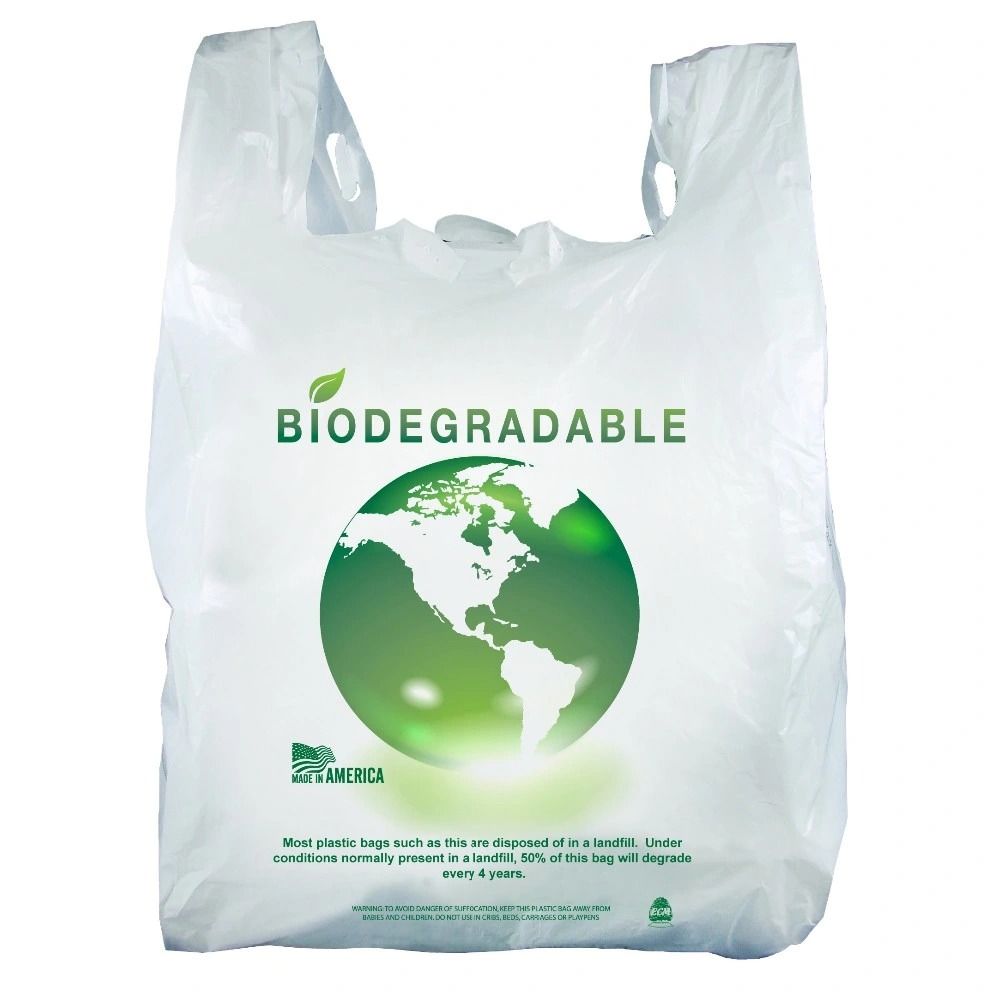 HDPE LDPE PE PLA Garbage Vest Carrier Ziplock shopping food packaging T-Shirt Plastic Bag