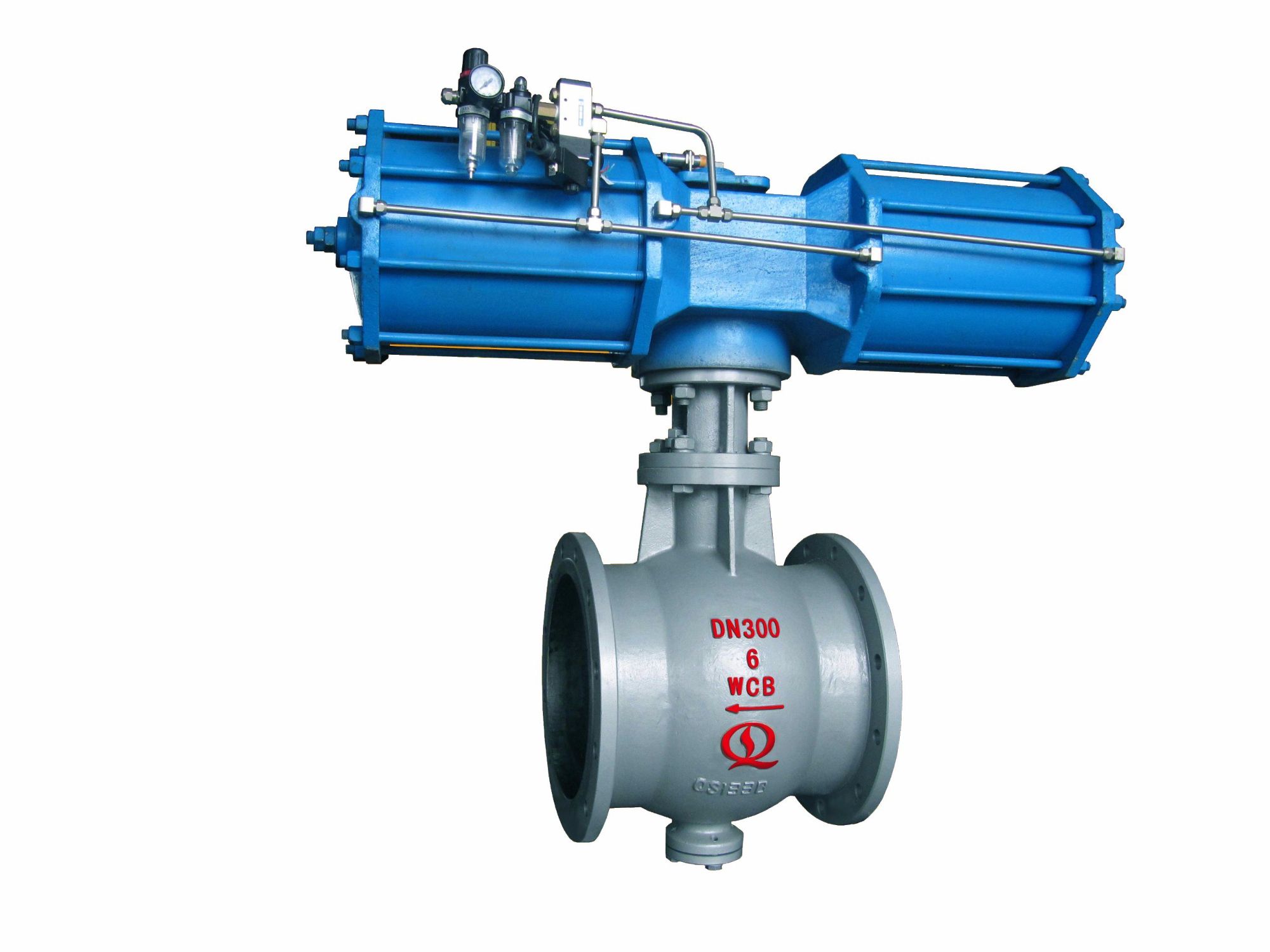 Pneumatic Operated Double Eccentric C Type Semi Ball Valve