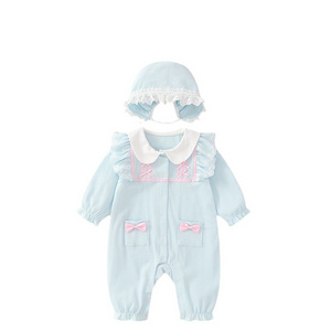 Factory Direct Wholesale Girls Jumpsuit Spring And Autumn Newborn Baby Cotton Long Sleeve Jumpsuits Wholesale