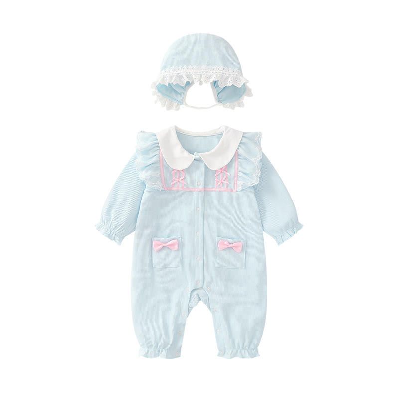 Factory Direct Wholesale Girls Jumpsuit Spring And Autumn Newborn Baby Cotton Long Sleeve Jumpsuits Wholesale