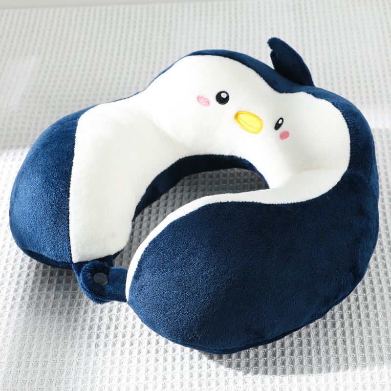 Coustom Logo Adorable Penguin Soft PP Cotton Neck Pillow for Travel decor