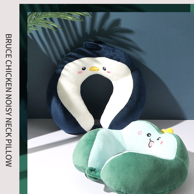 Coustom Logo Adorable Penguin Soft PP Cotton Neck Pillow for Travel decor