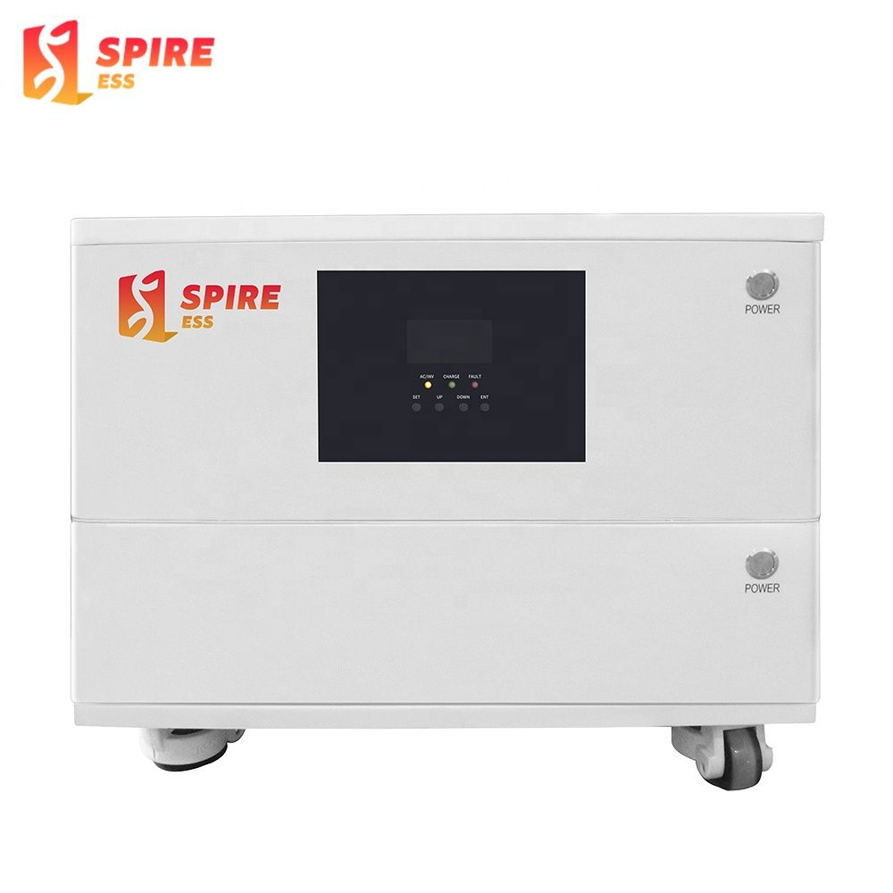 Spire 5kwh 10kwh 15kwh 20kwh 25kwh 120v 230v Single Phase Pure Sine Ac Mppt Lifepo4 Home All-In-One Solar Energy Storage System