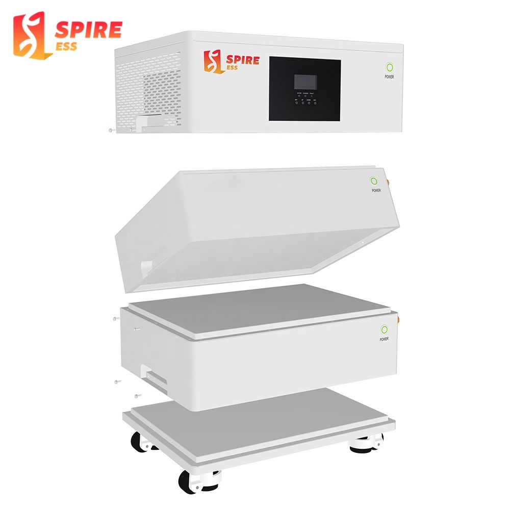 Spire 5kwh 10kwh 15kwh 20kwh 25kwh 120v 230v Single Phase Pure Sine Ac Mppt Lifepo4 Home All-In-One Solar Energy Storage System