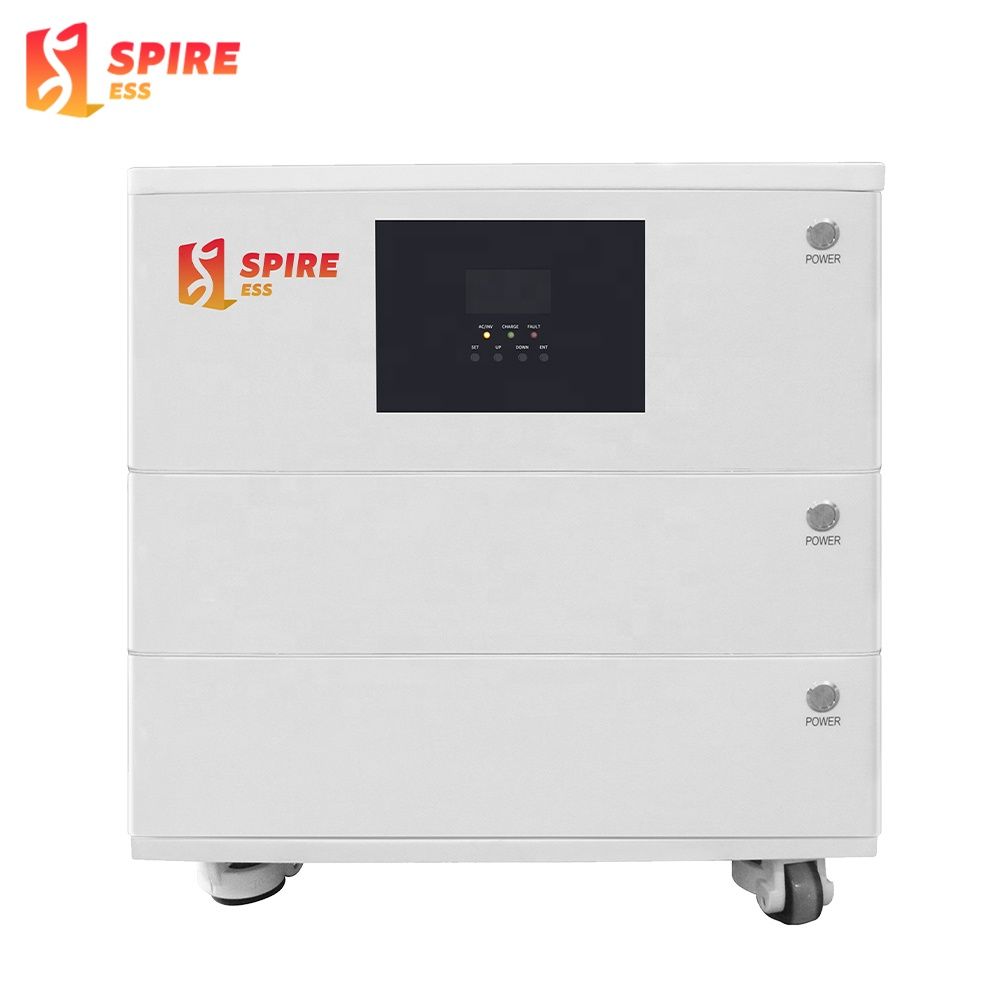 Spire 5kwh 10kwh 15kwh 20kwh 25kwh 120v 230v Single Phase Pure Sine Ac Mppt Lifepo4 Home All-In-One Solar Energy Storage System