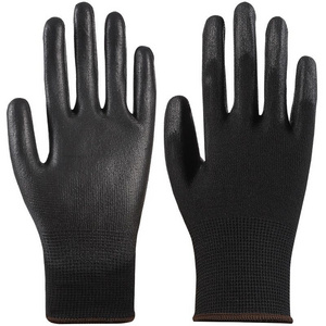 Thin gloves PU coated palm impregnated rubber electrician work anti-slip breathable labor protection wear protective gloves