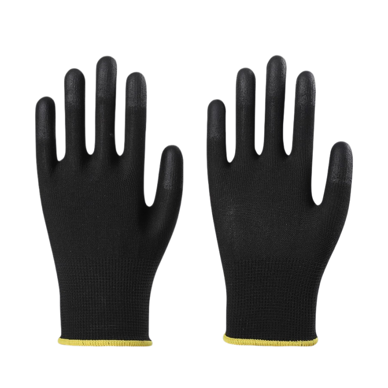 Thin gloves PU coated fingers impregnated rubber electrician work anti-slip breathable labor protection wear protection gloves