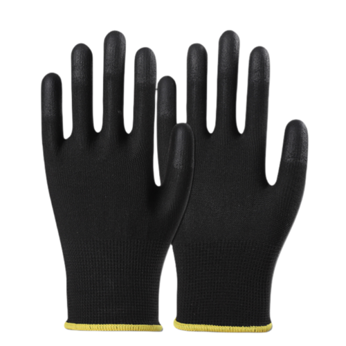 Thin gloves PU coated fingers impregnated rubber electrician work anti-slip breathable labor protection wear protection gloves