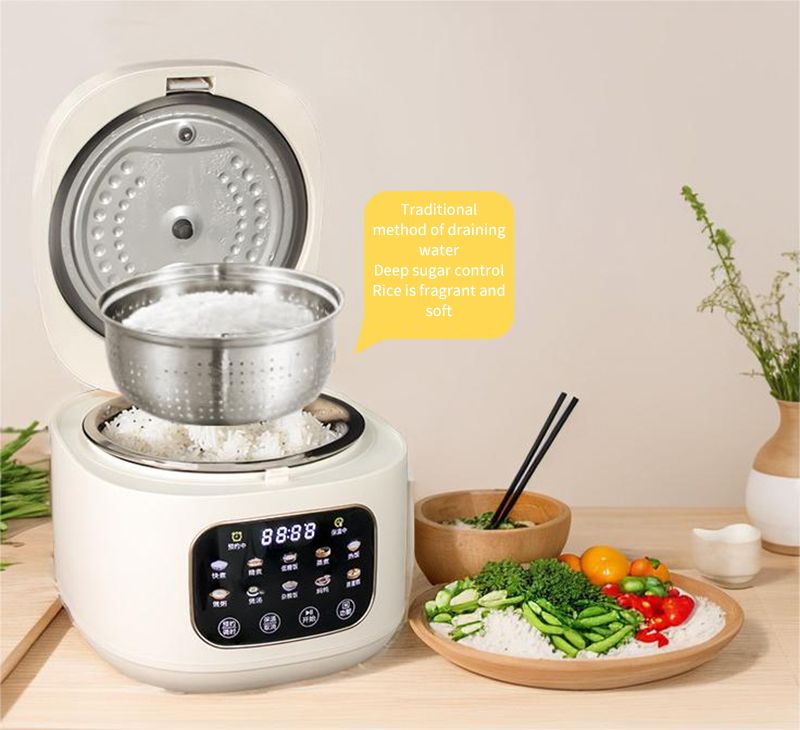 Rice Cooker Home 3L Reservation Timing Multifunctional Steaming Soup Gifts Wholesale Rice Cooker Low-sugar version