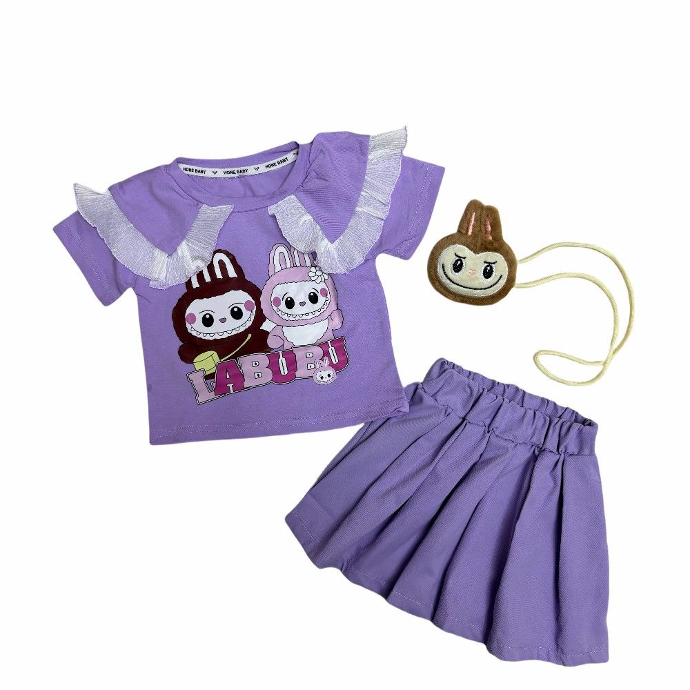 2024 Fashion Trendy Casual Summer Outfits for Girls 1-6Y Toddler Cute Short Sleeve T Shirt and Shorts Set for Kids