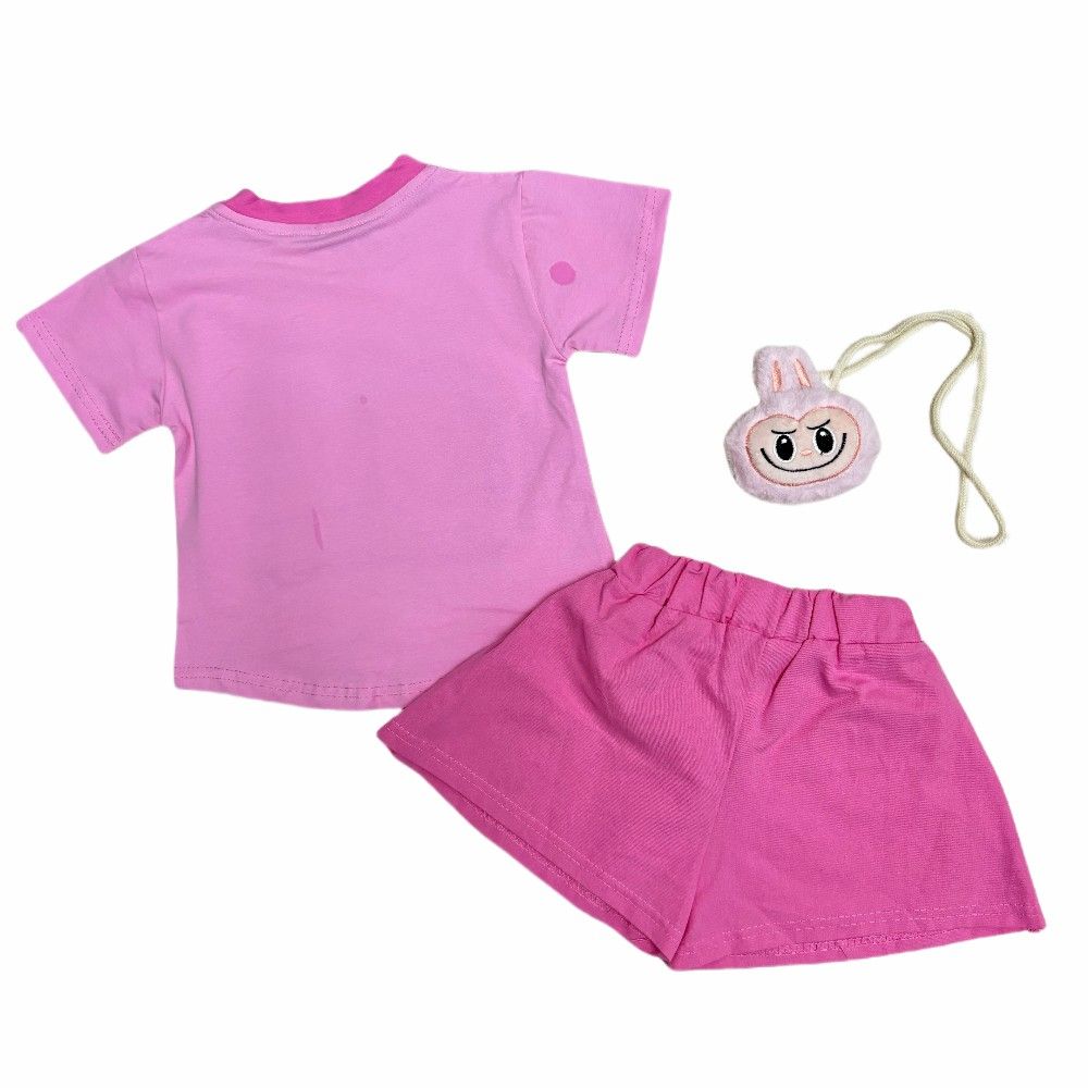 HOT selilng Fashion Trendy Casual Summer Outfits for Girls 1-6Y Toddler Cute Short Sleeve T Shirt and Shorts Set for Kids