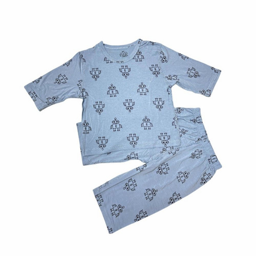 Children's Casual Home Wear Two-Piece Love Print Set for Boys and Girls Toddler Clothing