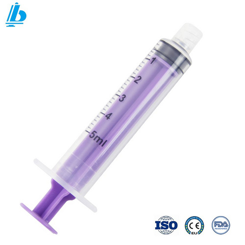 Disposable 5 ml Dispenser Enfit Enteral Feeding Syringe