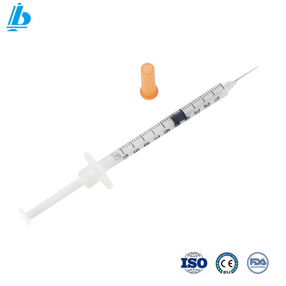 Disposable Safety 1ML Insulin Syringe With Needle