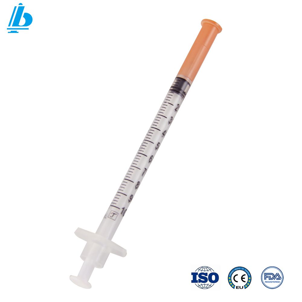 Disposable Safety 1ML Insulin Syringe With Needle