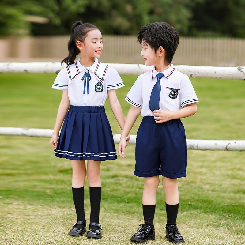 Elementary school uniform Children's Class Unified Clothing 2 Sets