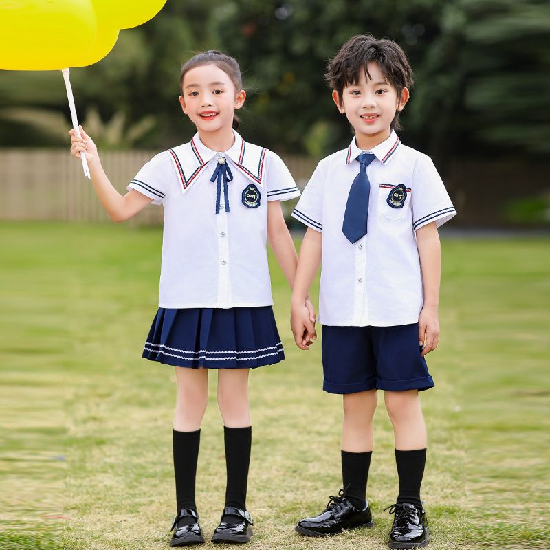 Elementary school uniform Children's Class Unified Clothing 2 Sets