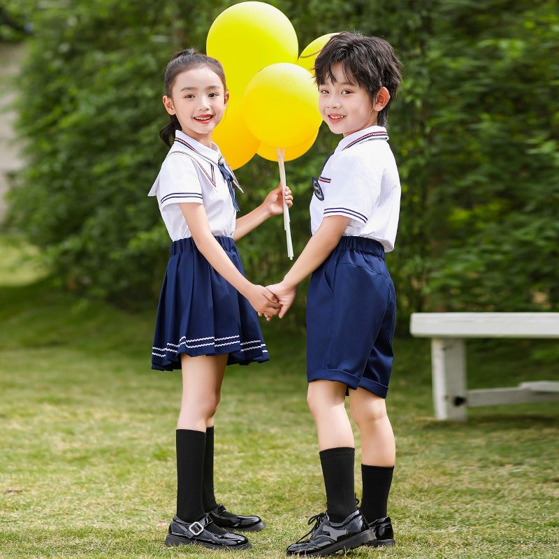 Elementary school uniform Children's Class Unified Clothing 2 Sets