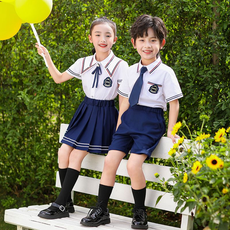 Elementary school uniform Children's Class Unified Clothing 2 Sets