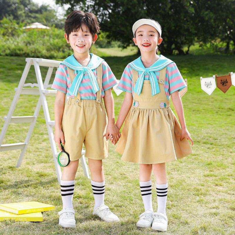 Primary school uniform Children's Class Unified Clothing 2 Pieces of Set Sports