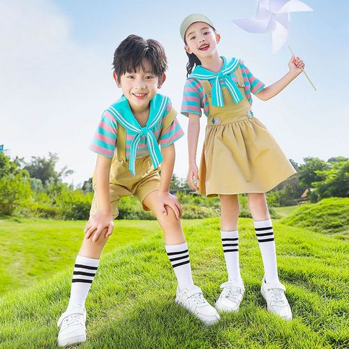 Primary school uniform Children's Class Unified Clothing 2 Pieces of Set Sports