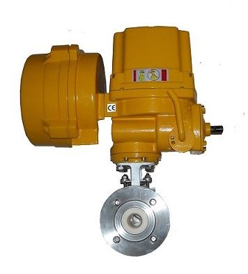 Electric Anti-Abrasive Ceramic Line V Port Ball Valve