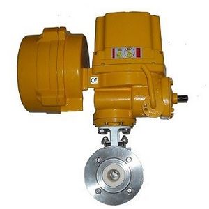 Electric Anti-Abrasive Ceramic Line V Port Ball Valve