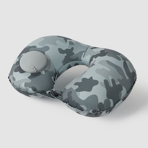 Ergonomic Camouflage Travel Pillow - Cooling Air Support