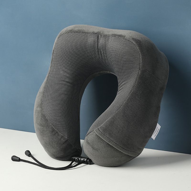 Adjustable Strap Ideal for Airplane Car and Office Use Comfortable Memory Foam Travel Neck Pillow